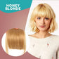 Bezšvové 3D predlžovanie vlasov Clip-In Bangs